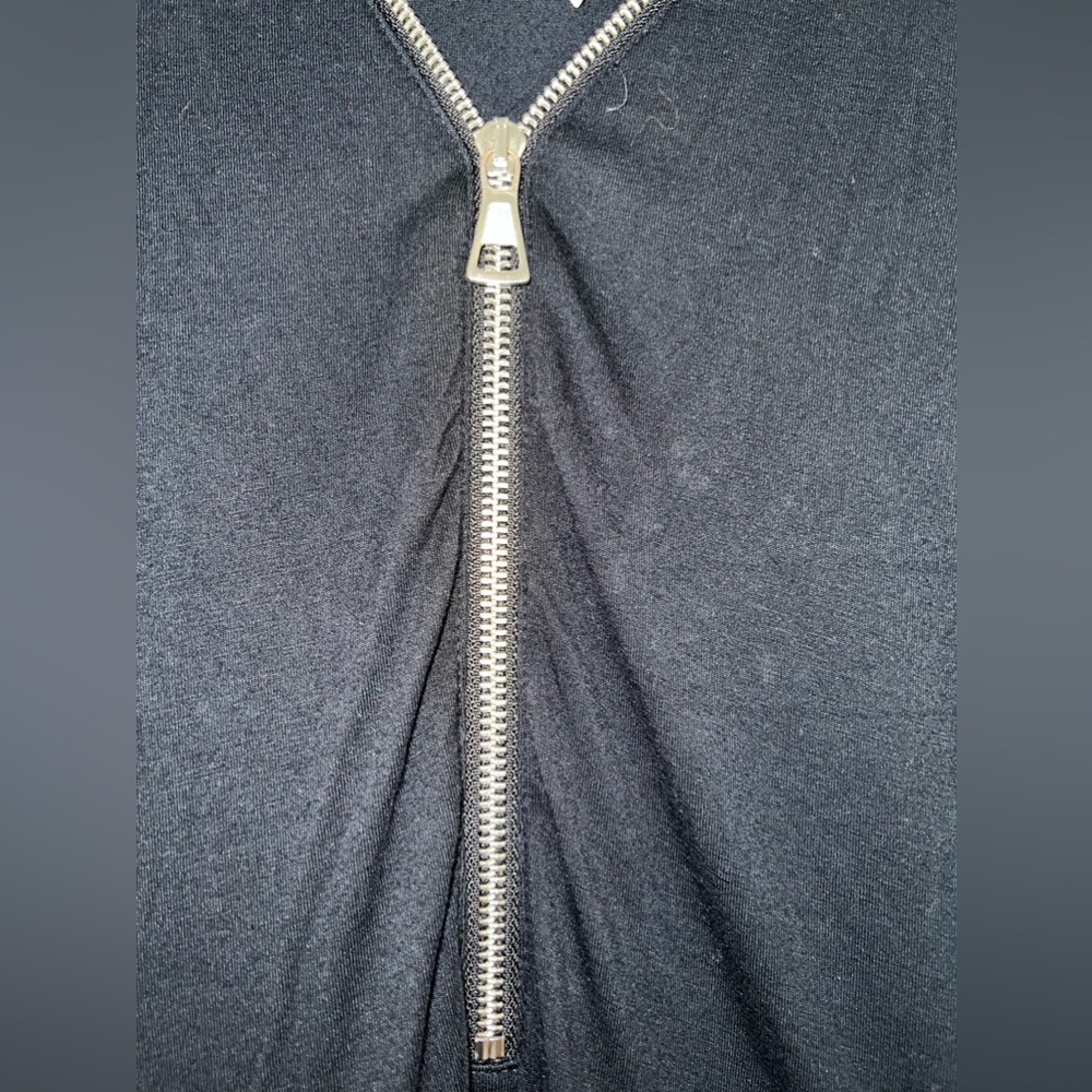 Soft Surroundings Solid Black Maxi Dress With Sil… - image 4